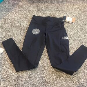 The North Face Kids Black Cargo Leggings with UPF 50